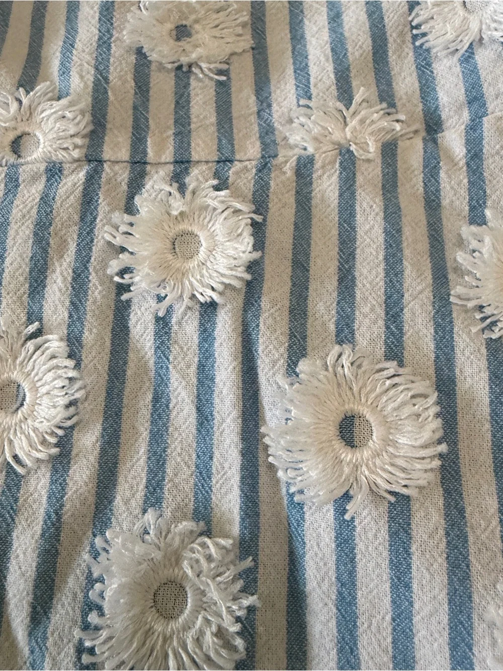 OshKosh B'gosh Bright Blue Floral Striped Sleeveless Dress Sz 4T